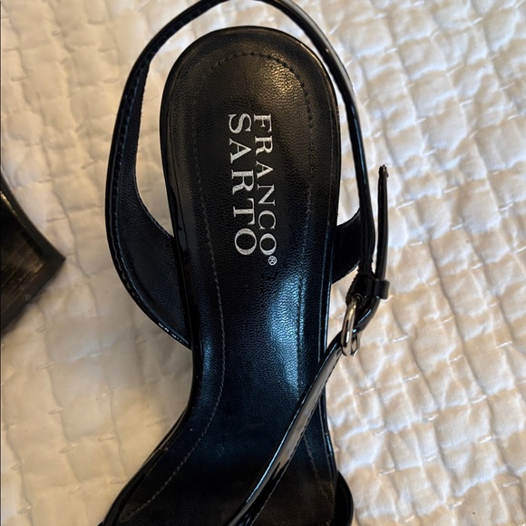 Franco Sarto Black Patent Leather Heels - Picture 2 of 4